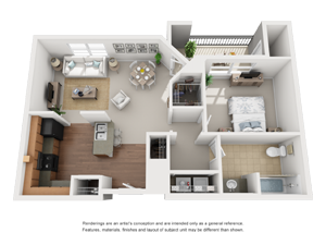 1 Bedroom / 1 Bath