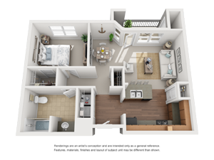 1 Bedroom / 1 Bath