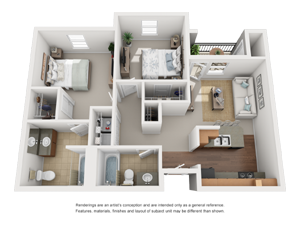 2 Bedroom / 2 Bath